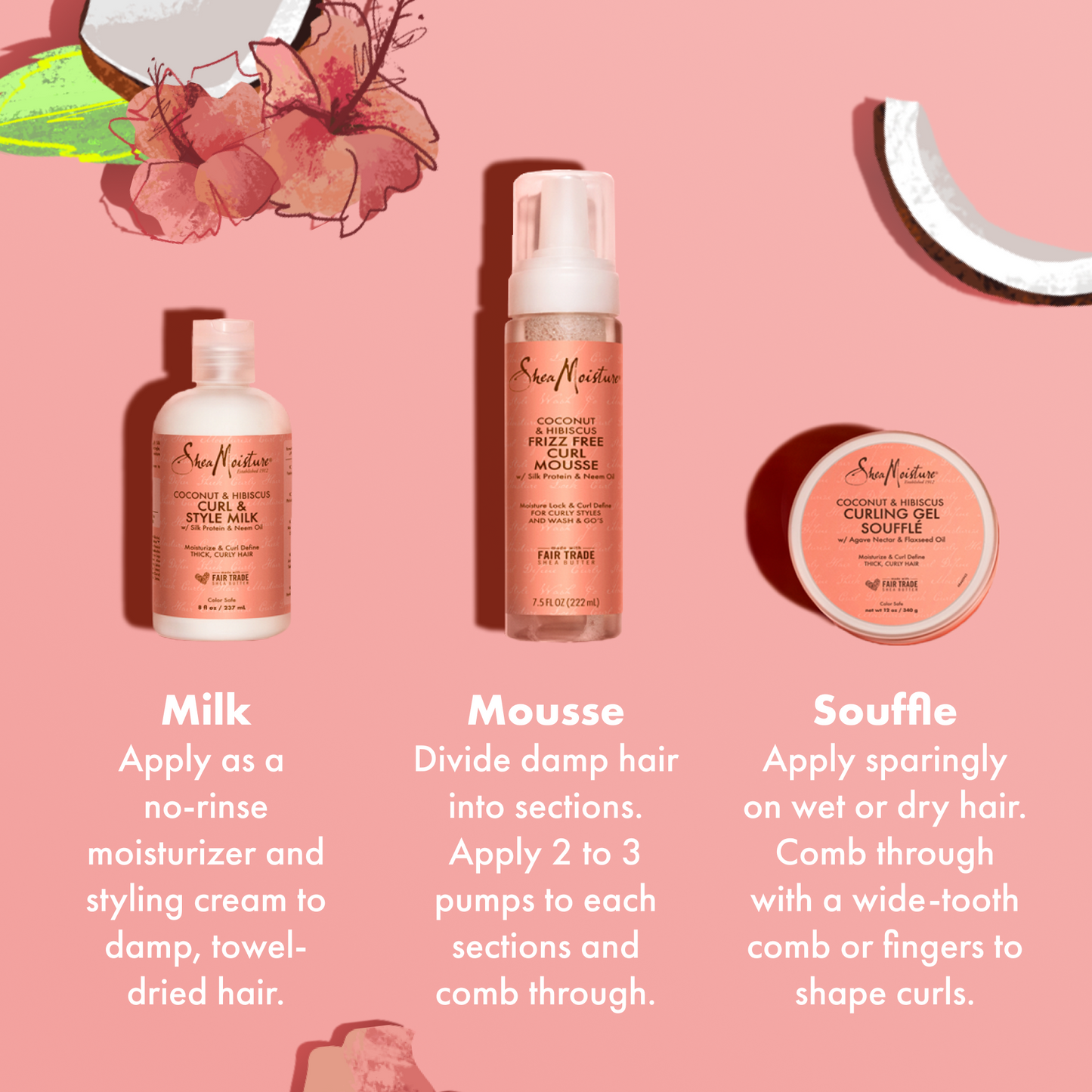 Coconut & Hibiscus Frizz – Free Curl Mousse