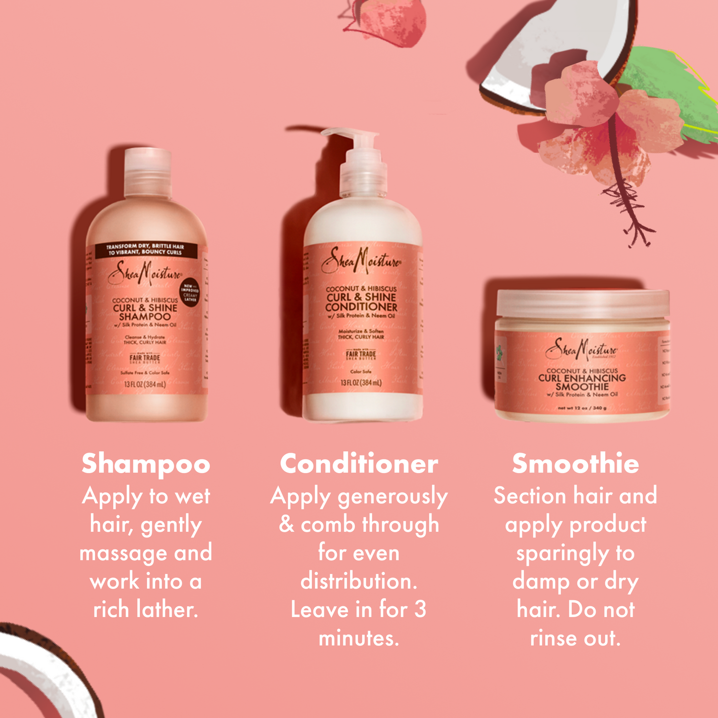 Coconut & Hibiscus Curl & Shine Shampoo