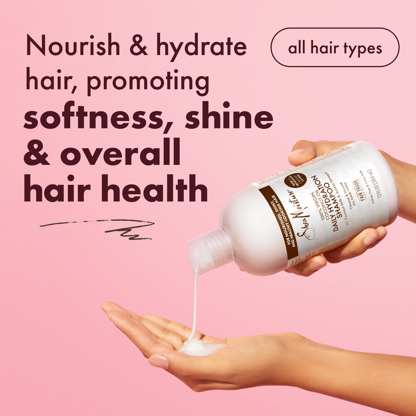 100% Virgin Coconut Oil Daily Hydration Shampoo