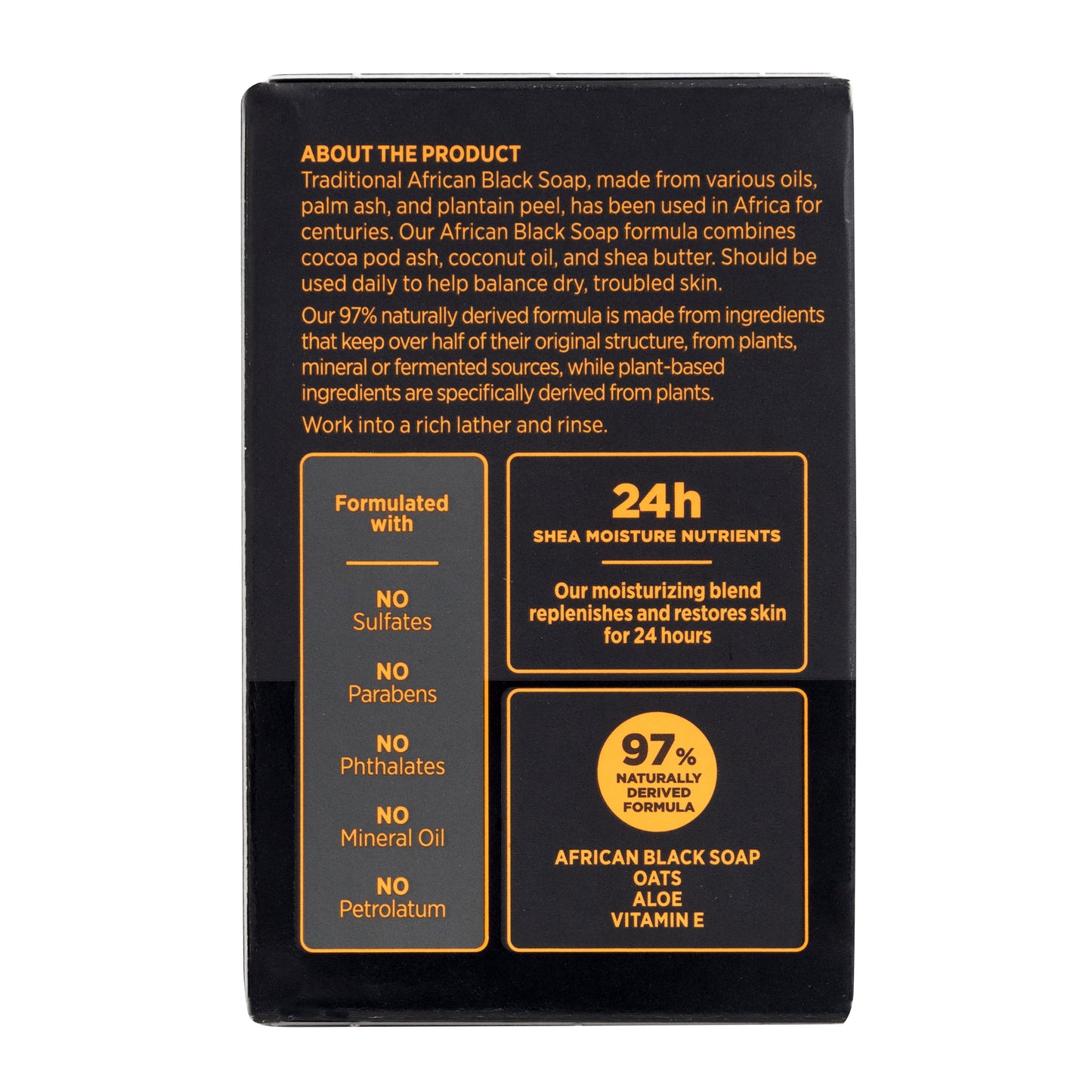 African Black Soap Premium Large Bar Soap