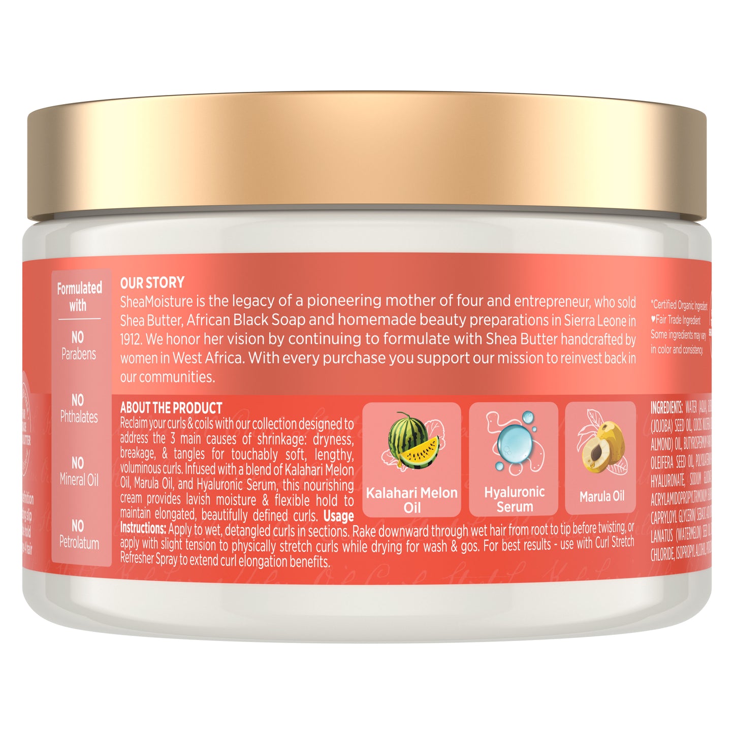 KALAHARI MELON OIL CURL STRETCH STYLING CREAM