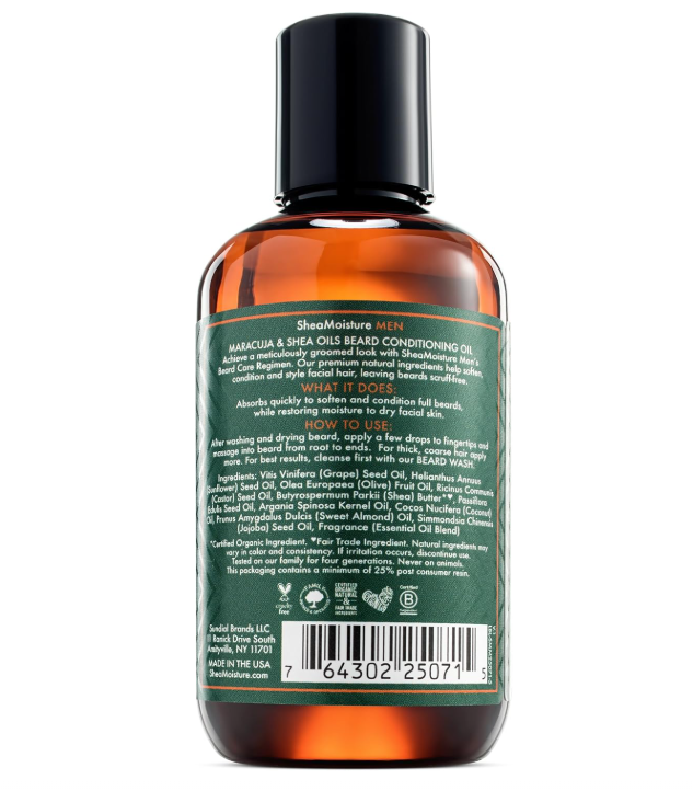 SHEAMOISTURE MARACUJA OIL & SHEA BUTTER BEARD OIL 96ML