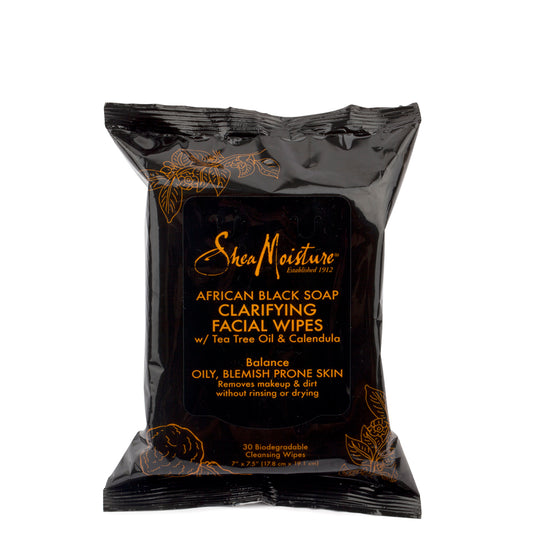 African Black Soap Clarifying Facial Wipes